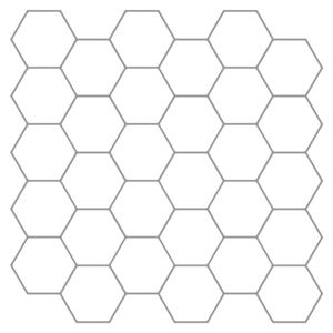 vidaXL Azulejo hexagonal 20 uds. Gris 30 x 30 cm Poliuretano y PET