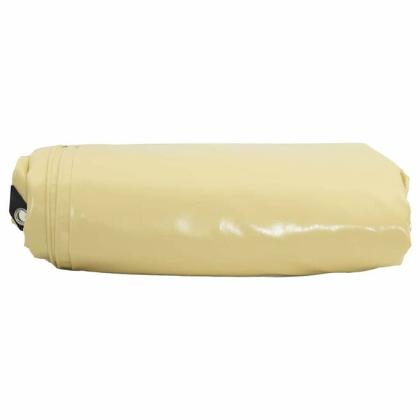 vidaXL Lona 650g / m&sup2; Beige 5 x 5 m Lona con recubrimiento de PVC