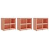 vidaXL Muebles de cocina exterior 3 pzas madera maciza abeto Douglas