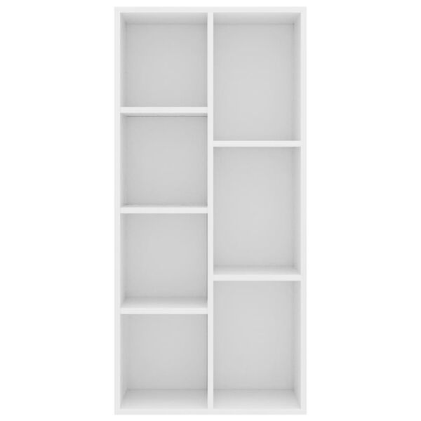 vidaXL Estantería librería madera contrachapada blanco 50x25x106 cm