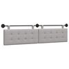 vidaXL Cabecero colgante Gris Nube tela