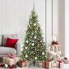 vidaXL Árbol de Navidad artificial con ramas articuladas Verde 180 cm