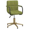 vidaXL Sillas de comedor giratorias 4 unidades terciopelo verde claro