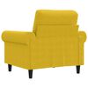 vidaXL Sill&oacute;n de terciopelo amarillo 60 cm
