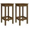 vidaXL Taburetes 2 uds madera maciza de pino marr&oacute;n miel 40x40x78 cm