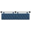 vidaXL Cabecera Colgante Montaje en la pared Azul 170 x 55 x 7 cm tela