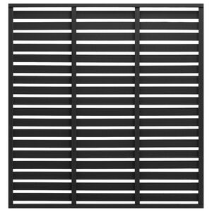 vidaXL Panel de valla de WPC negro 180x180 cm