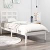vidaXL Estructura de cama madera maciza de pino blanca 90x200 cm