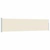 vidaXL Toldo lateral retr&aacute;ctil de jard&iacute;n color crema 117x514 cm