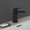 SCHÜTTE Grifo mezclador de lavabo RAVEN negro mate