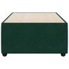 vidaXL Estructura cama sin colch&oacute;n terciopelo verde oscuro 100x200 cm