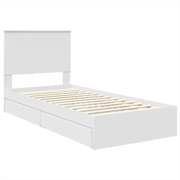 vidaXL Cama con almacenamiento 75 x 190 cm Madera de ingenier&iacute;a