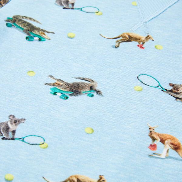 Sudadera para ni&ntilde;os azul claro m&eacute;lange 140