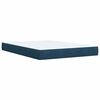 vidaXL Cama box spring con colch&oacute;n terciopelo azul 140x200 cm
