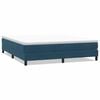 vidaXL Cama box spring sin colch&oacute;n terciopelo azul oscuro 180x210 cm