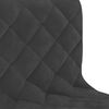 vidaXL Silla de oficina giratoria de terciopelo negro