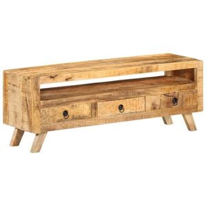 vidaXL Mueble de TV madera maciza de mango 110x30x40 cm