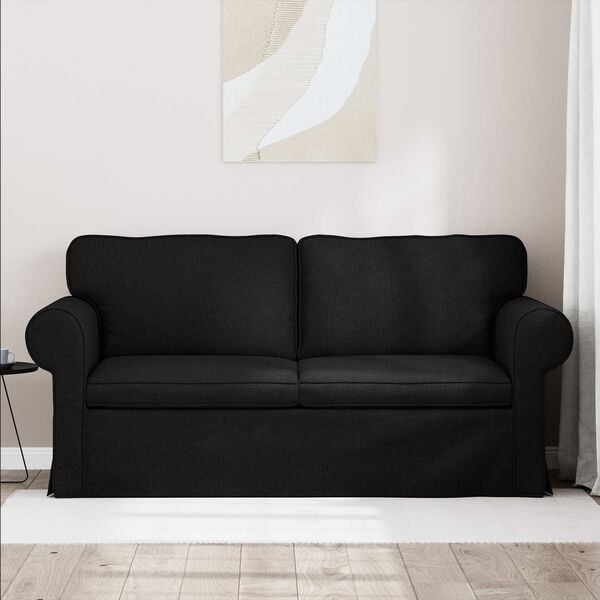 vidaXL Sof&aacute; Negro Dimensiones generales: 175 x 82 x 80 cm (An x P x A)