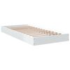 vidaXL Estructura de cama madera de ingeniería blanca 75x190 cm