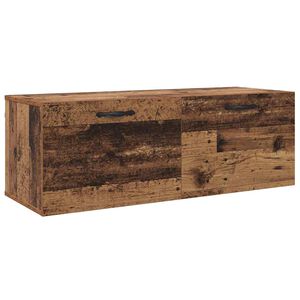 vidaXL Armario de pared Madera vieja 100 x 36,5 x 35 cm