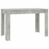 vidaXL Mesa de comedor de madera de ingenier&iacute;a gris 120x60x76 cm