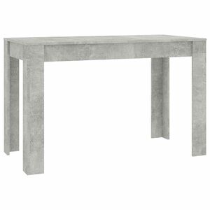 vidaXL Mesa de comedor de madera de ingenier&iacute;a gris 120x60x76 cm