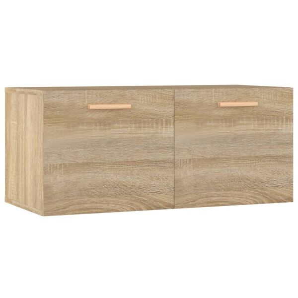 vidaXL Armario de pared madera ingenier&iacute;a roble Sonoma 80x35x36,5 cm