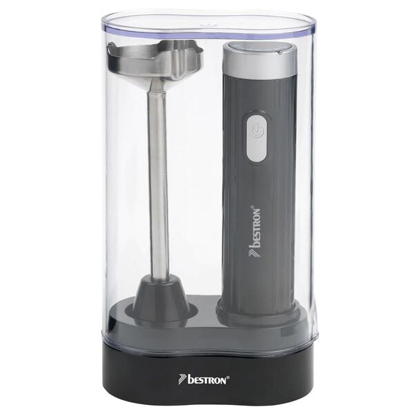 Batidora de mano negra Bestron AHB400B con caja de pl&aacute;stico, 400 W