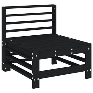 vidaXL Sof&aacute; central de jard&iacute;n madera maciza de pino negro