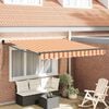 vidaXL Toldo Retr&aacute;ctil Manual Amarillo y Naranja 300 x 250 cm
