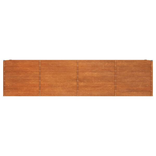 vidaXL Arriate oxidado de acero corten 320x40x77 cm