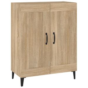 vidaXL Aparador de madera contrachapada color roble 69,5x34x90 cm