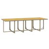 vidaXL Set comedor de jard&iacute;n 11 piezas y cojines rat&aacute;n sint&eacute;tico beige