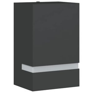 vidaXL Aplique de exterior de acero inoxidable negro