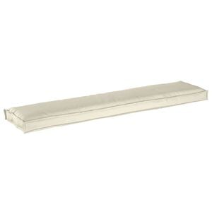 vidaXL Coj&iacute;n para palet Tela Oxford Crema 180 x 40 x 8 cm