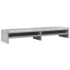 vidaXL Soporte de monitor madera ingenier&iacute;a gris hormig&oacute;n 100x24x16 cm