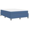 vidaXL Cama tipo Box Spring Azul y 160 x 200 cm Tela de Pana