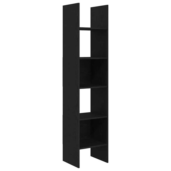vidaXL Librer&iacute;a Roble Negro 40 x 35 x 180 cm Madera de ingenier&iacute;a
