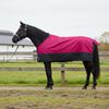 vidaXL Manta para Caballo Rosa y Negro 95 cm Poli&eacute;ster