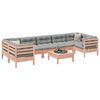 vidaXL Set de sof&aacute;s jard&iacute;n 8 pzas con cojines madera de abeto Douglas