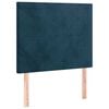 vidaXL Cabecero Terciopelo Azul Oscuro 100x5x118/128 cm