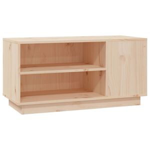 vidaXL Mueble de TV de madera maciza de pino 80x35x40,5 cm
