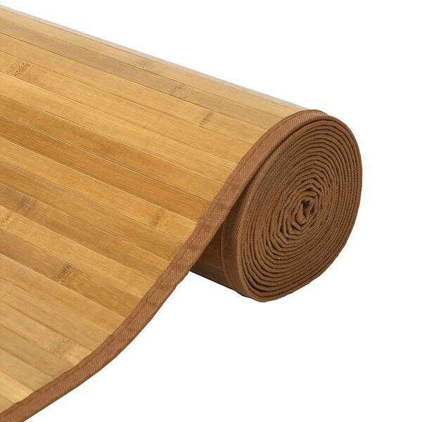 vidaXL Alfombra rectangular bamb&uacute; color natural 80x200 cm