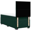 vidaXL Cama box spring con colch&oacute;n terciopelo verde oscuro 90x200 cm