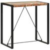 vidaXL Mesa alta de cocina de madera maciza reciclada 110x60x110 cm