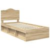 vidaXL Estructura de cama Sonoma 100 x 200 cm Madera de pino macizo
