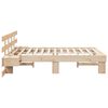 vidaXL Estructura de cama Marrón 120 x 190 cm Madera de pino macizo