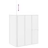 vidaXL Mampara de baño Esmerilado 120 x 70 x 137 cm