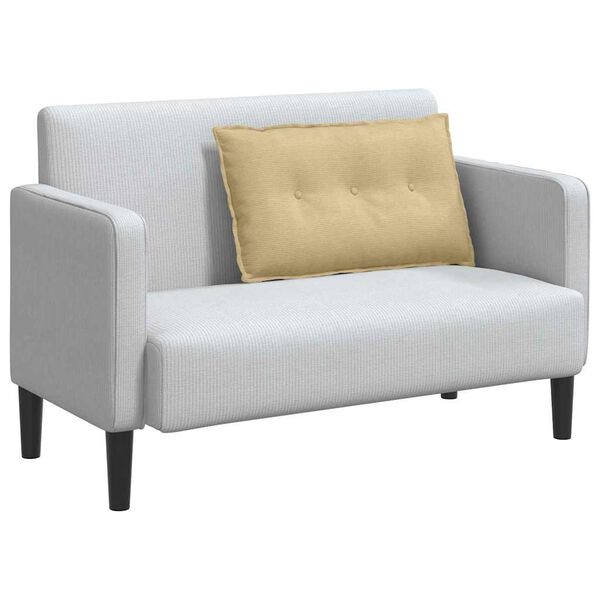 vidaXL Coj&iacute;n de Espalda Verde gris&aacute;ceo 80 x 50 cm Tela de pana