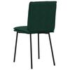 vidaXL Sillas de comedor 2 unidades terciopelo verde oscuro